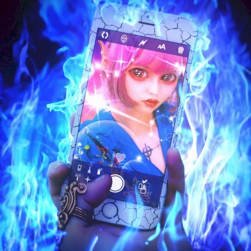 遺影にイェーイ background