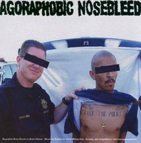 Agoraphobic Nosebleed / Crom background